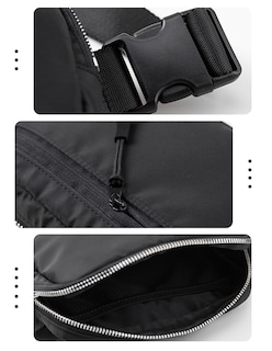 Foto 4 | Cangurera Impermeable Unisex Negra