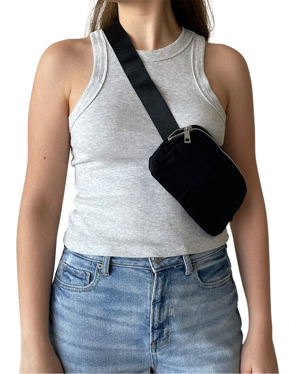 Foto 6 | Cangurera Impermeable Unisex Negra