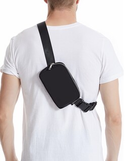 Foto 7 | Cangurera Impermeable Unisex Negra