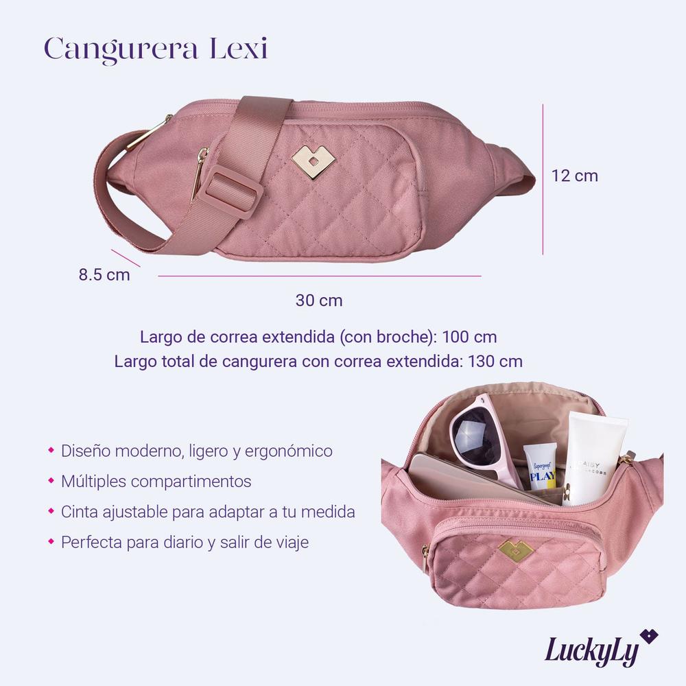 Foto 7 | Cangurera Versátil para Mujer Luckyly Lexi Rosa