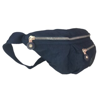 Foto 3 | Cangurera Polo de Tela Azul 2 Compartimentos y Cinturón Ajustable