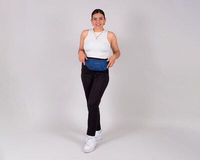 Foto 8 | Cangurera Gorett Sinai Azul para Mujer
