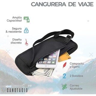Foto 2 | Cangurera de Viaje Canotagio Negra