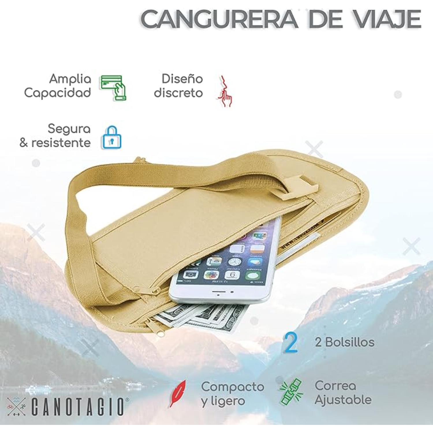 Foto 2 | Cangurera de Viaje Canotagio Beige