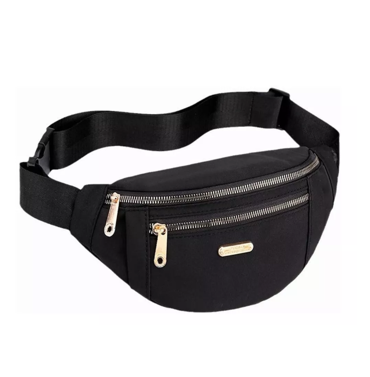 Foto 1 | Cangurera Belug Negra Impermeable para Mujer