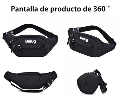 Foto 3 | Riñonera Premium Deportiva y de Viaje Negra Belug