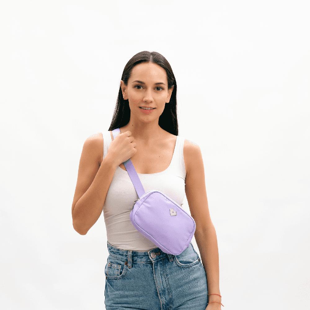 Foto 8 pulgar | Cangurera Bolsa Crossbody Y Bandolera Tipo Riñonera para Mujer Luckyly Mina Lila