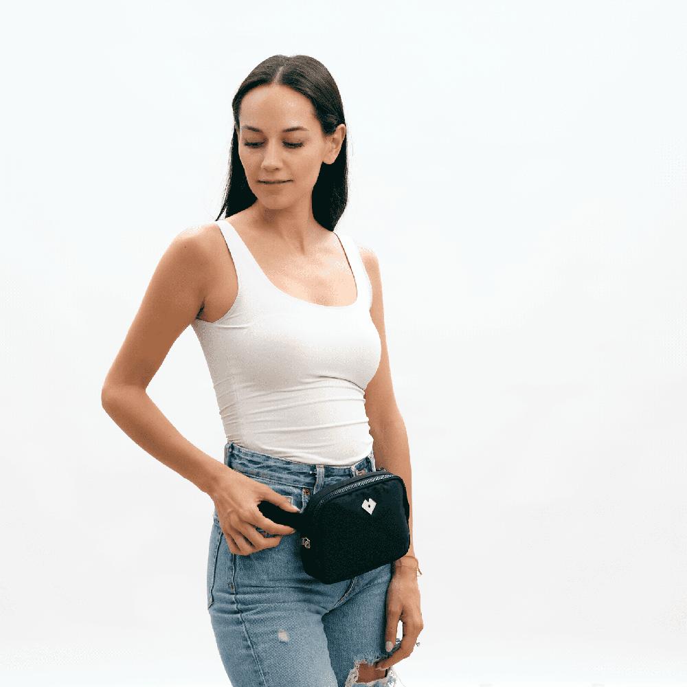 Foto 6 pulgar | Cangurera Bolsa Crossbody Y Bandolera Tipo Riñonera para Mujer Luckyly Mina color Negro