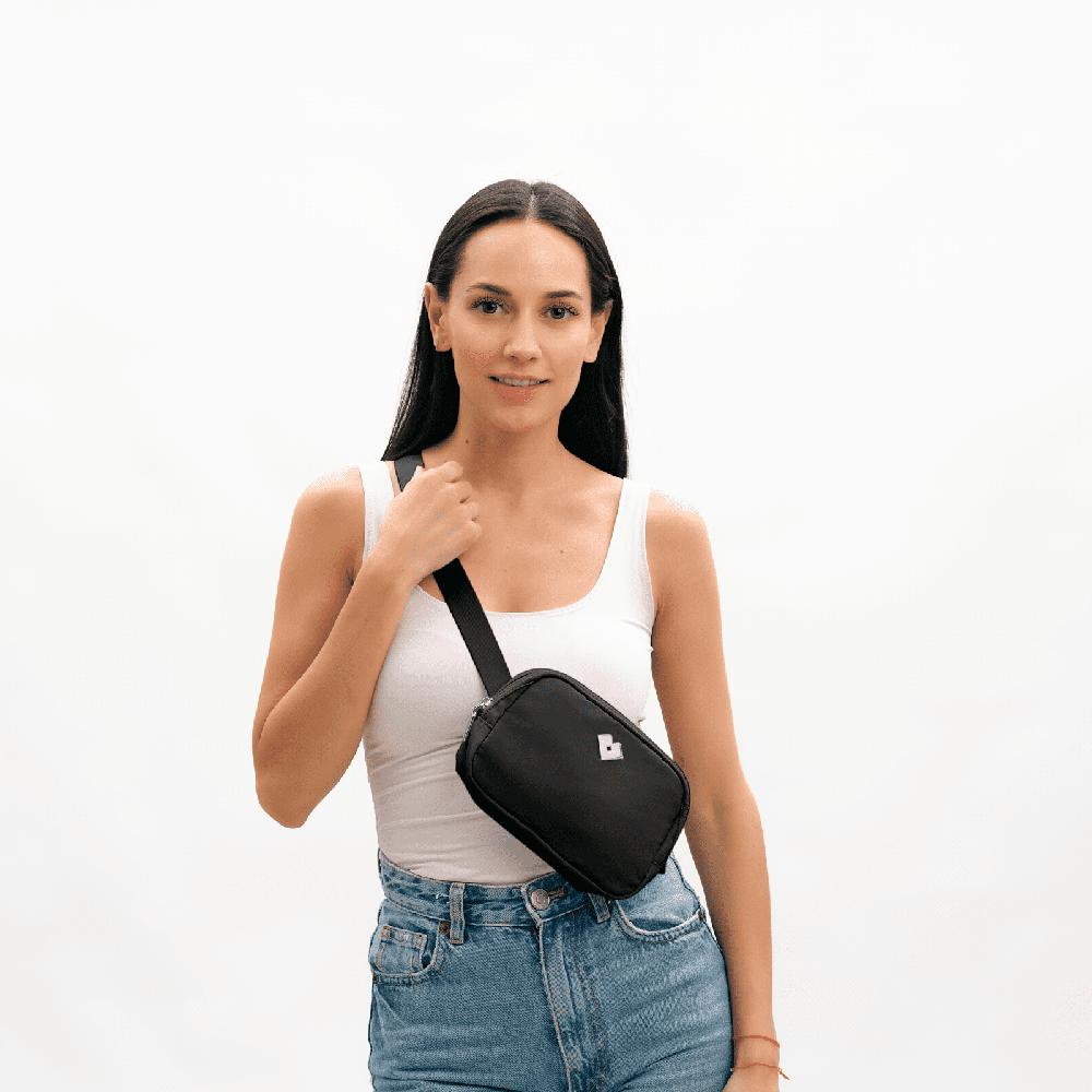 Foto 8 pulgar | Cangurera Bolsa Crossbody Y Bandolera Tipo Riñonera para Mujer Luckyly Mina color Negro