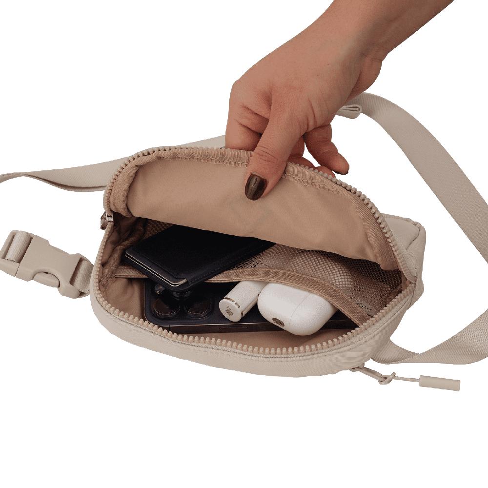 Foto 4 | Cangurera Luckyly Mina Beige Ligera y Resistente al Agua
