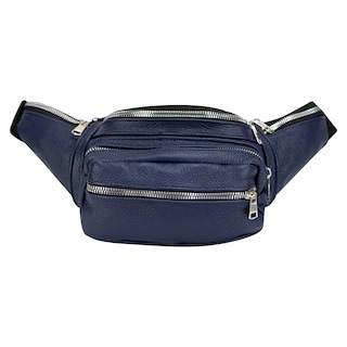 Foto 1 | Cangurera Unisex Marino Piel Piel Liverpool Nueva Imagen