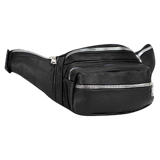 Foto 2 | Cangurera Unisex Negro Piel Piel Liverpool Nueva Imagen