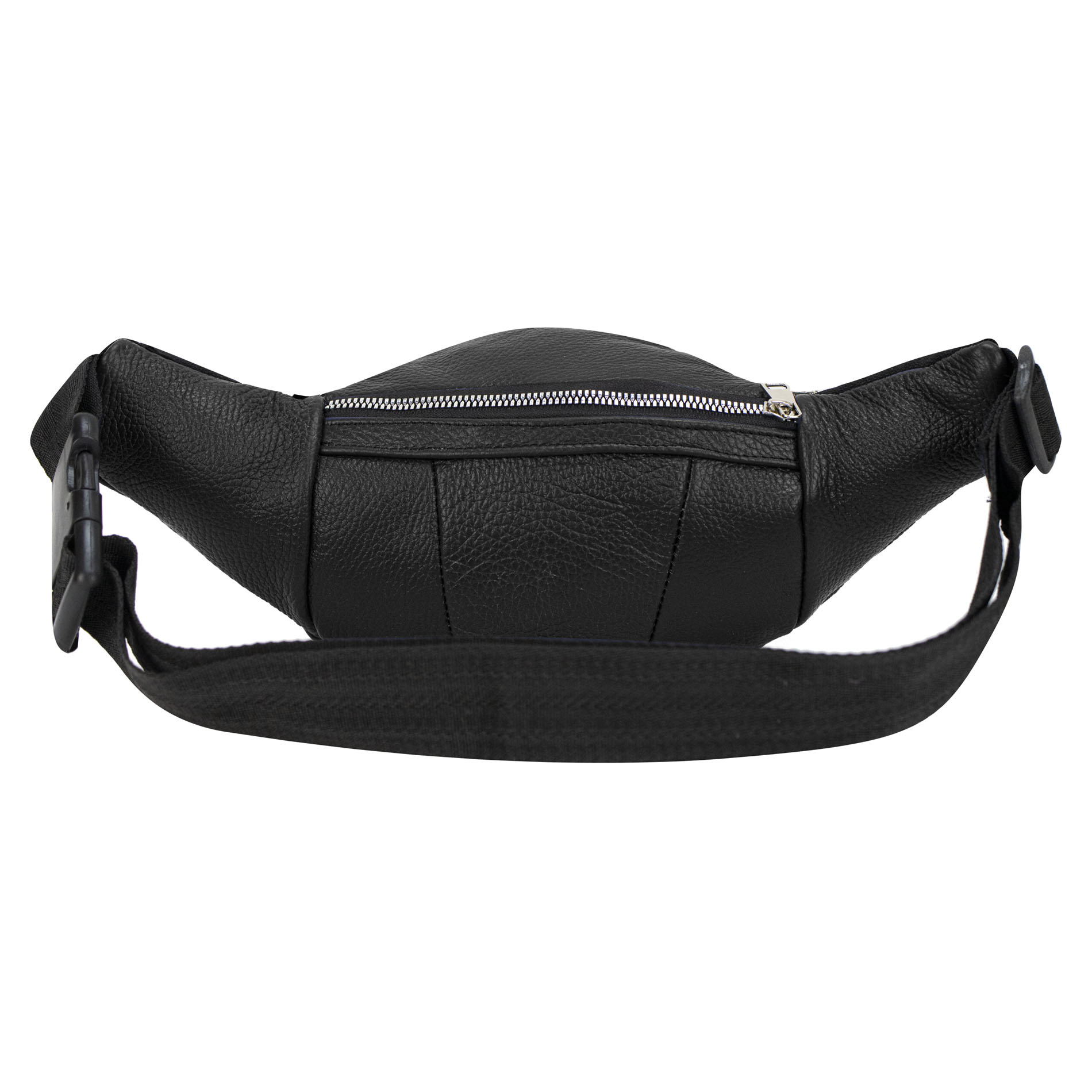 Foto 4 pulgar | Cangurera Unisex Negro Piel Piel Liverpool Nueva Imagen