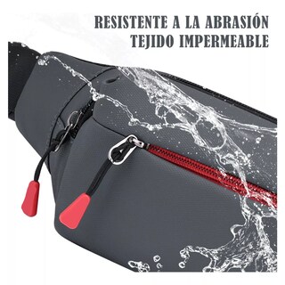Foto 3 | Riñonera Deportiva Impermeable Gris