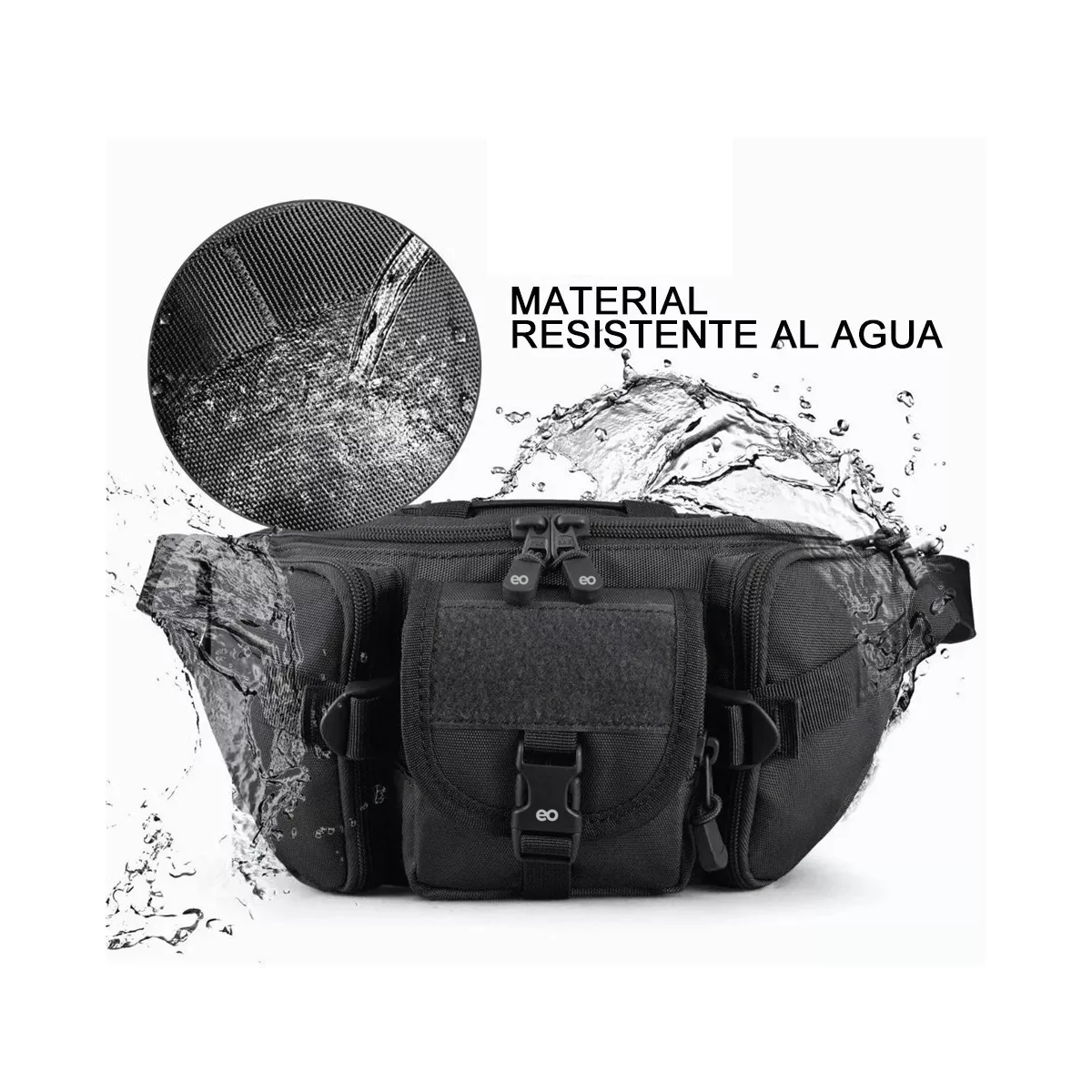 Foto 4 pulgar | Cangurera Impermeable Riñonera Deportiva Eo Safe Imports Esi-6268-1 Negro
