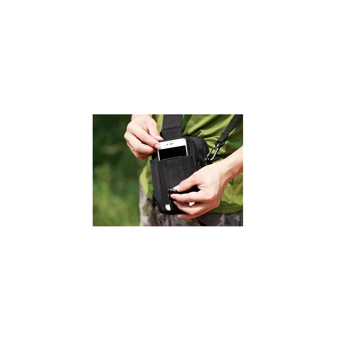 Foto 4 pulgar | Bolsa Cangurera Eo Safe Imports ESI-15703 Negro