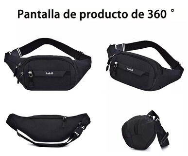 Foto 3 | Canguera Riñonera Lab.g Premium - Deportiva Y De Viaje Negro