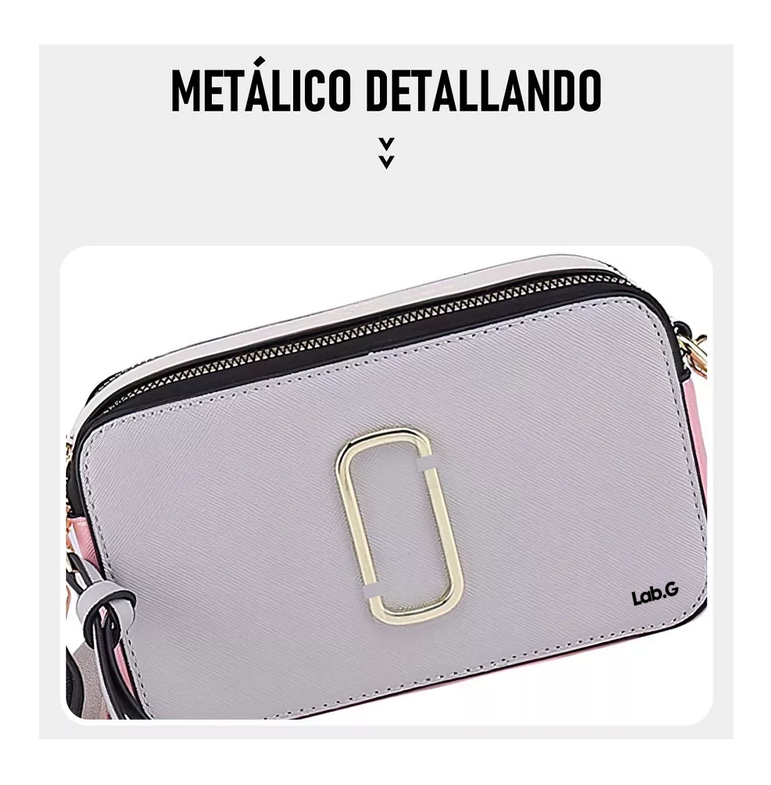 Foto 3 pulgar | Bolsa Bandolera Para Mujer Bolso De Hombro, Gris Oscuro