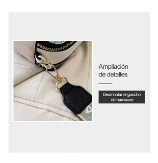 Foto 3 | Bolsa Bandolera Para Mujer Bolso De Hombro, Gris Oscuro