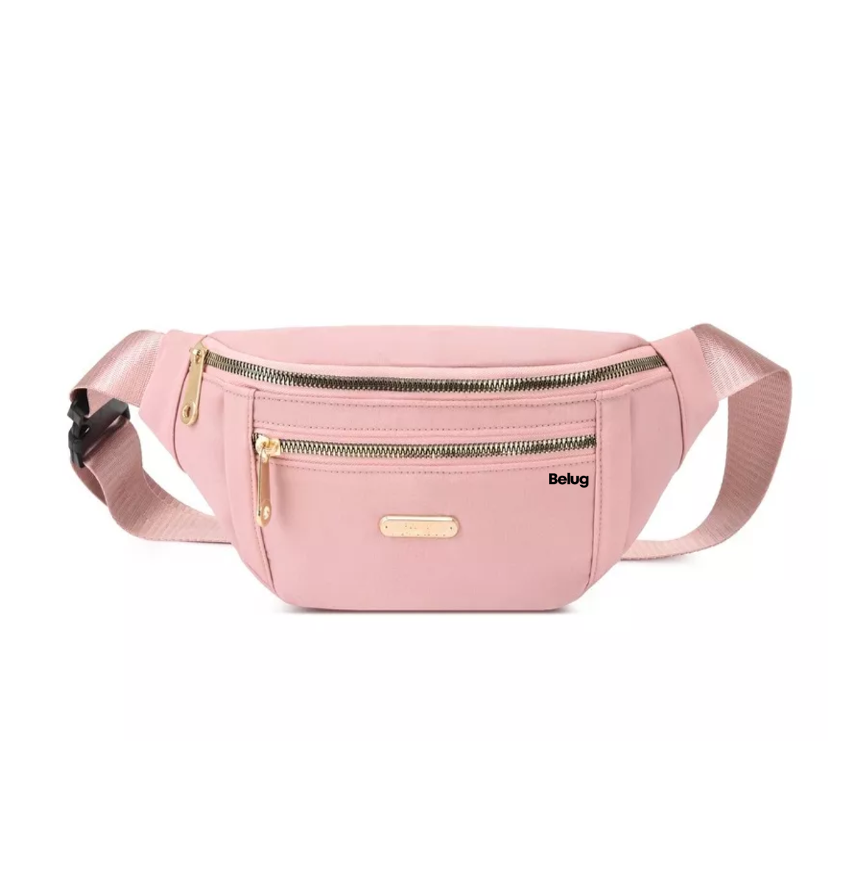 Riñonera Belug Multiusos Impermeable De Gran Capacidad Para Mujer Rosa