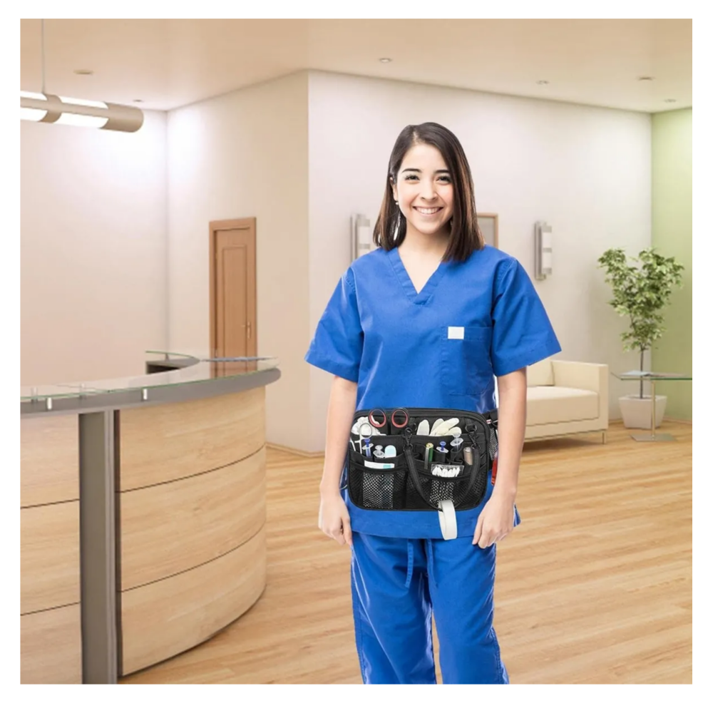 Foto 3 pulgar | Riñonera Bolsa Organizadora Portátil De Enfermera Belug, Negro