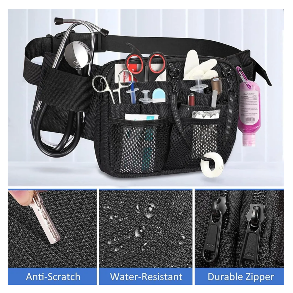 Foto 5 pulgar | Riñonera Bolsa Organizadora Portátil De Enfermera Belug, Negro