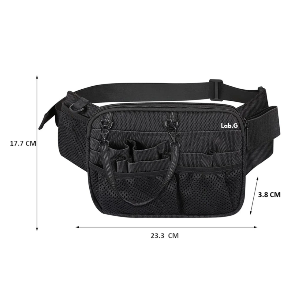 Foto 4 | Riñonera Bolsa Organizadora Portátil De Enfermera Lab.g, Negro