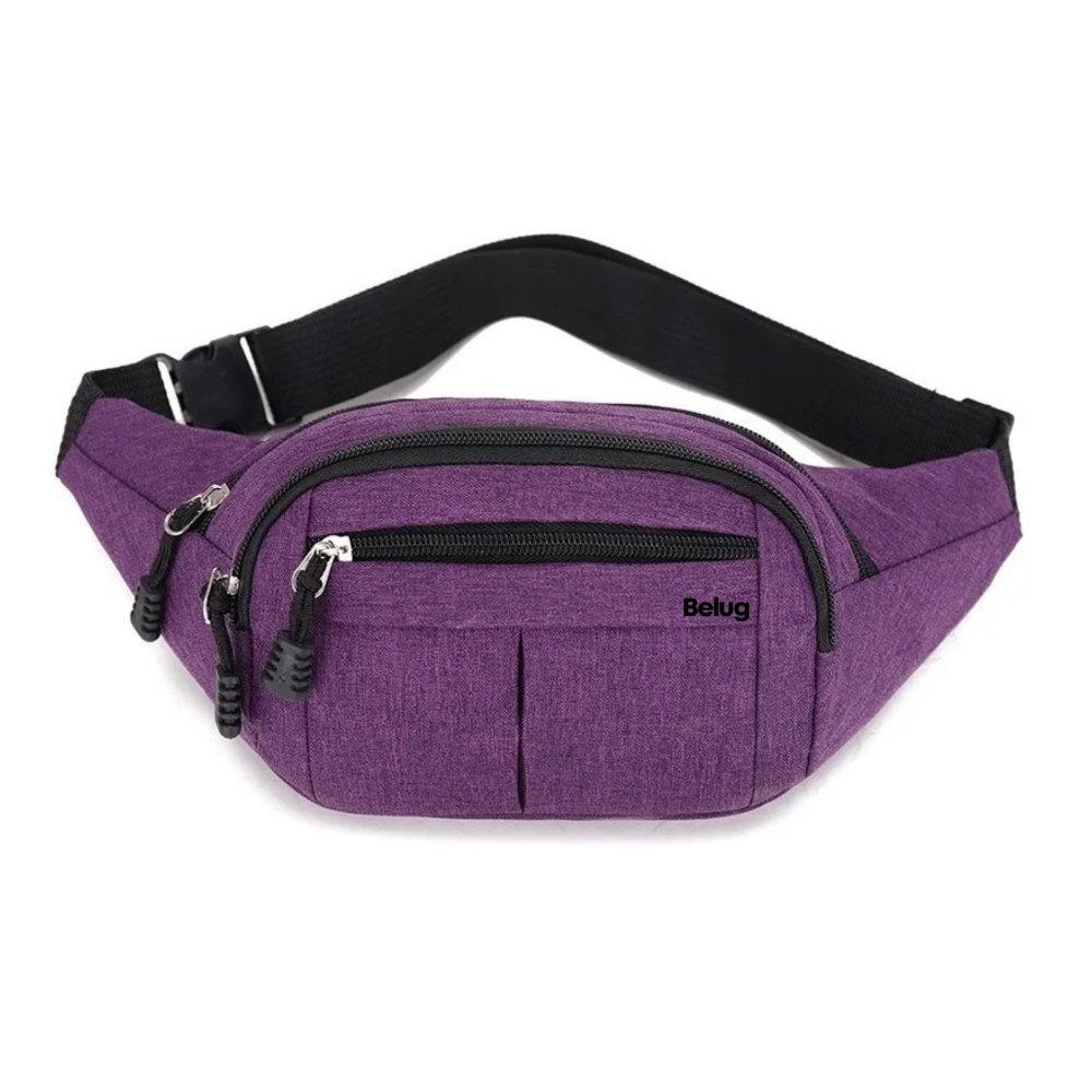 Mochila Cangurera Fitness Riñonera Deportiva  Belug, Violeta