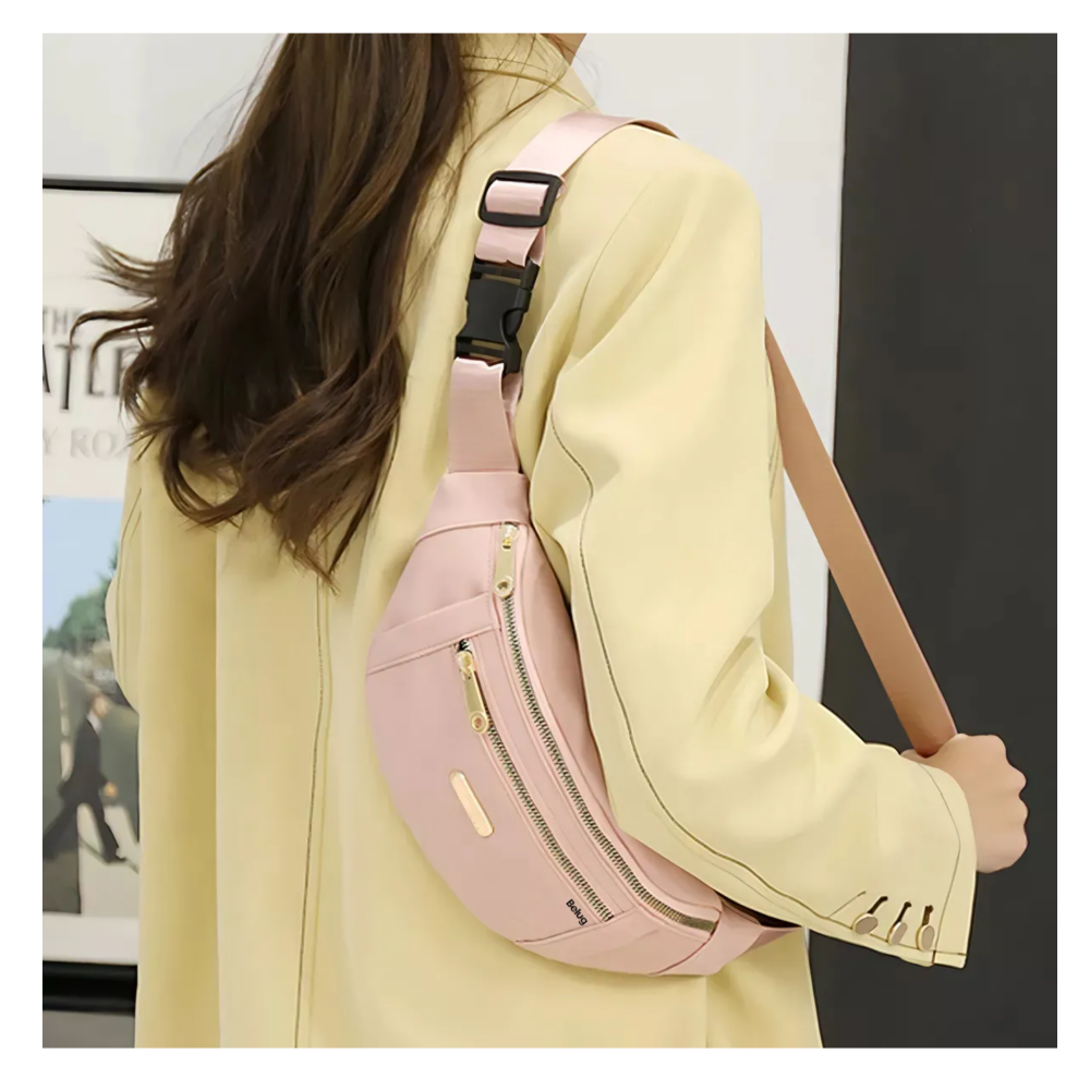 Foto 4 pulgar | Riñonera Multiusos Impermeable De Gran Capacidad Para Mujer Belug,  Rosa