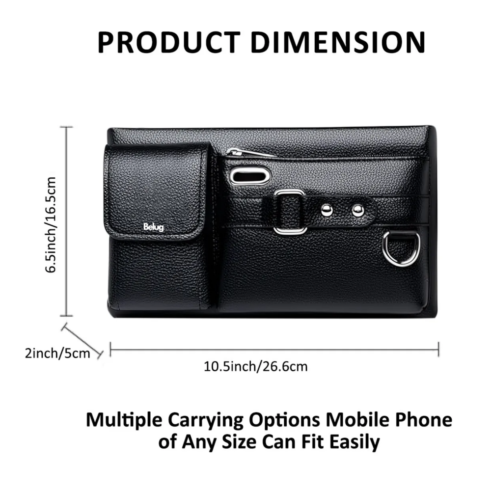 Foto 3 pulgar | Cangurera Para Correr Para Hombre Y Mujer Belug,  Negro