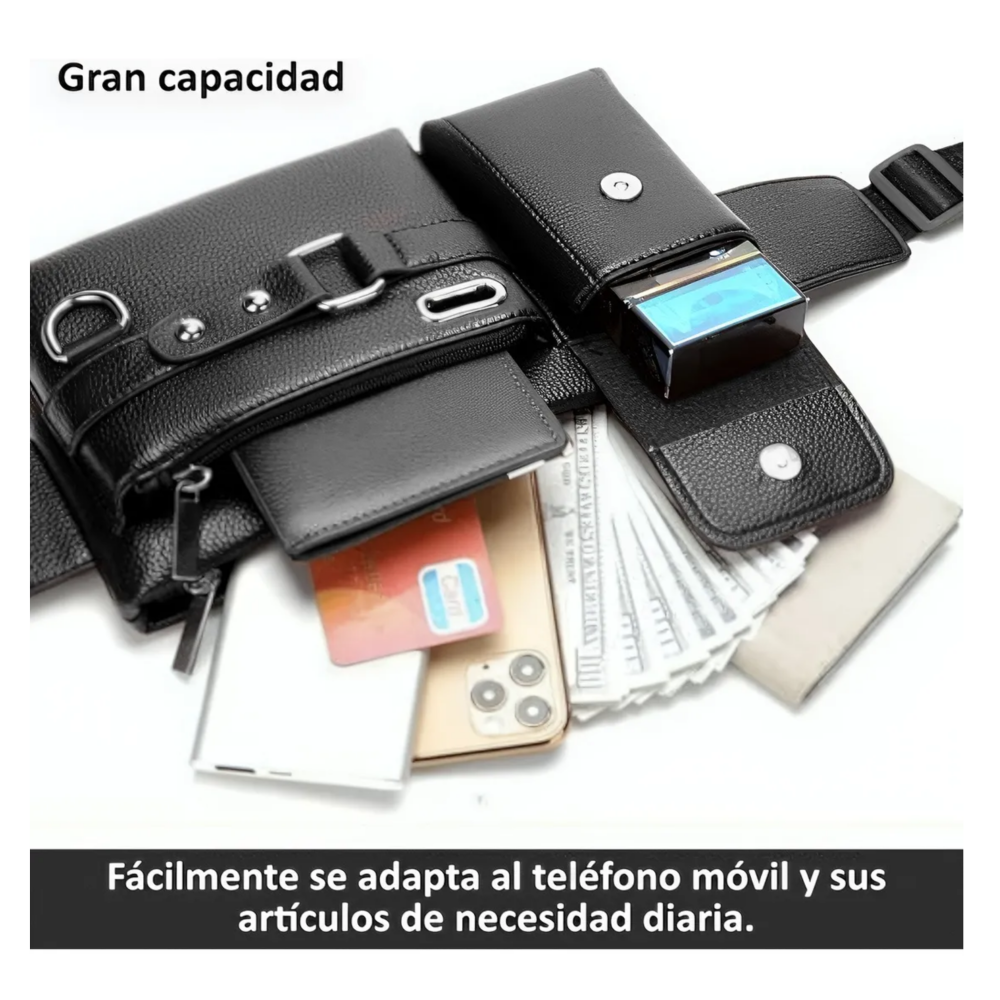 Foto 5 pulgar | Cangurera Para Correr Para Hombre Y Mujer Belug,  Negro