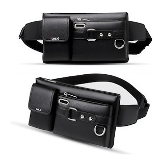 Foto 3 | Cangurera Para Correr Para Hombre Y Mujer Lab.g, Negro