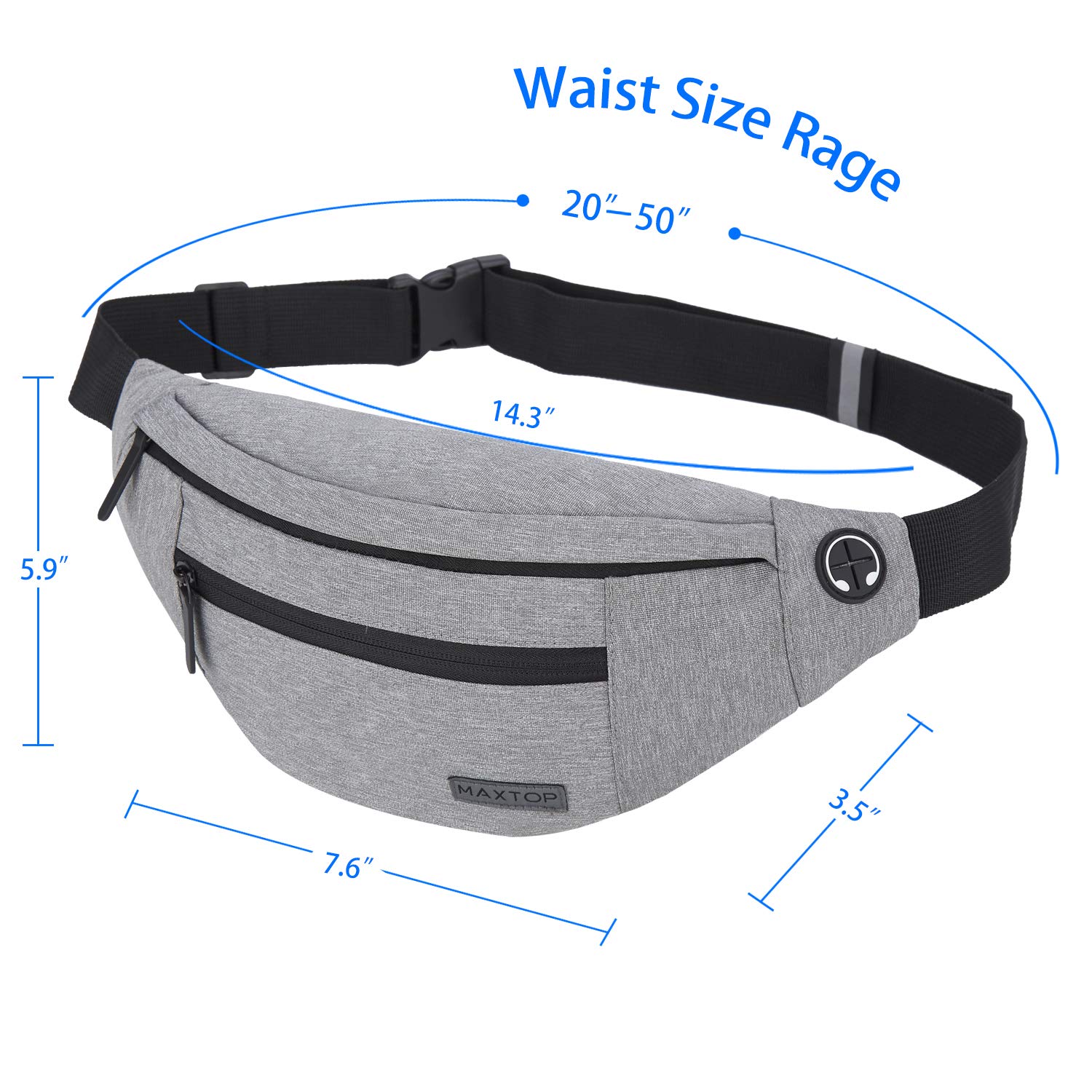 Foto 6 pulgar | Bandolera Maxtop Travel Essentials Riñonera Unisex - Venta Internacional.