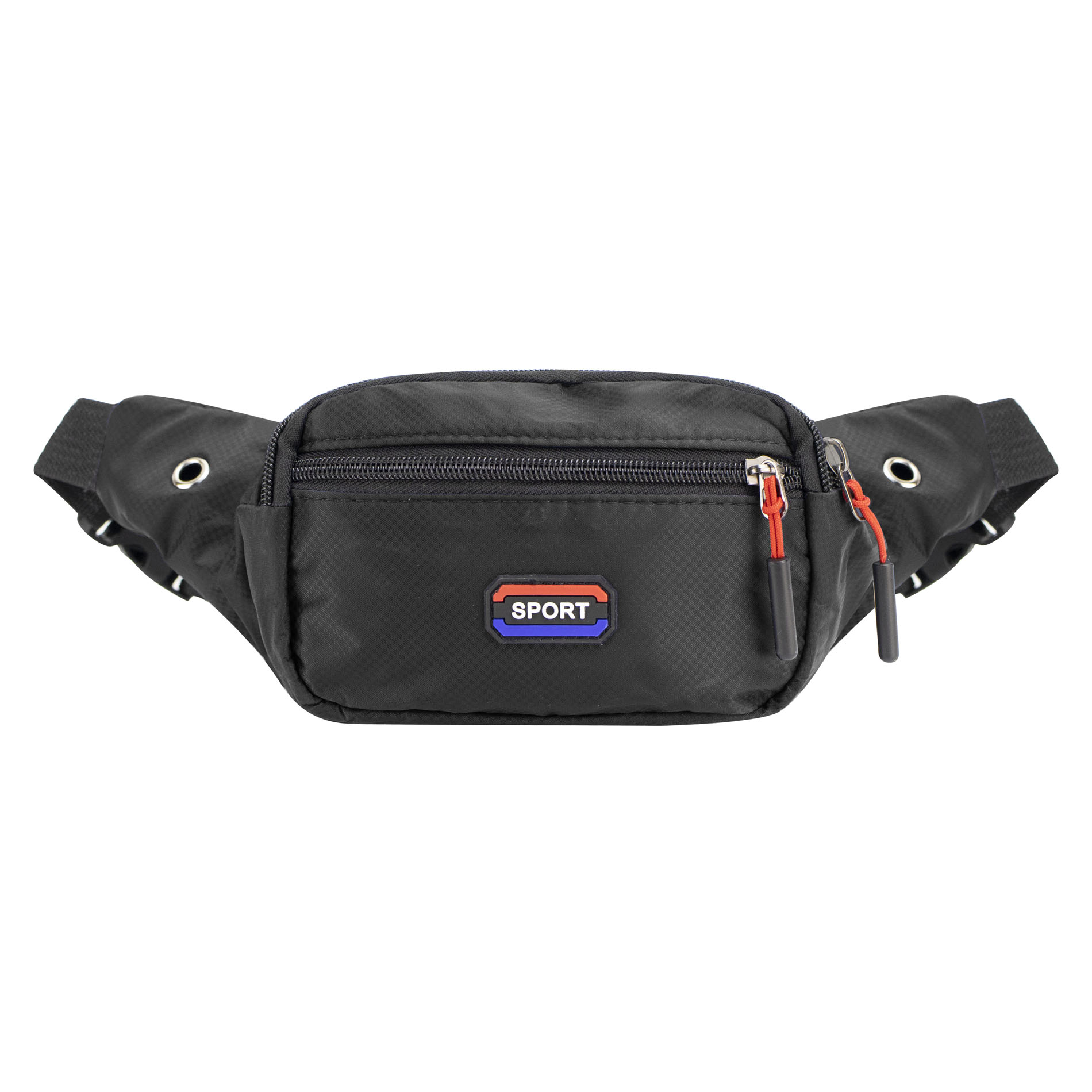 Cangurera Unisex Negro Bim Textil Holanda Nueva Imagen