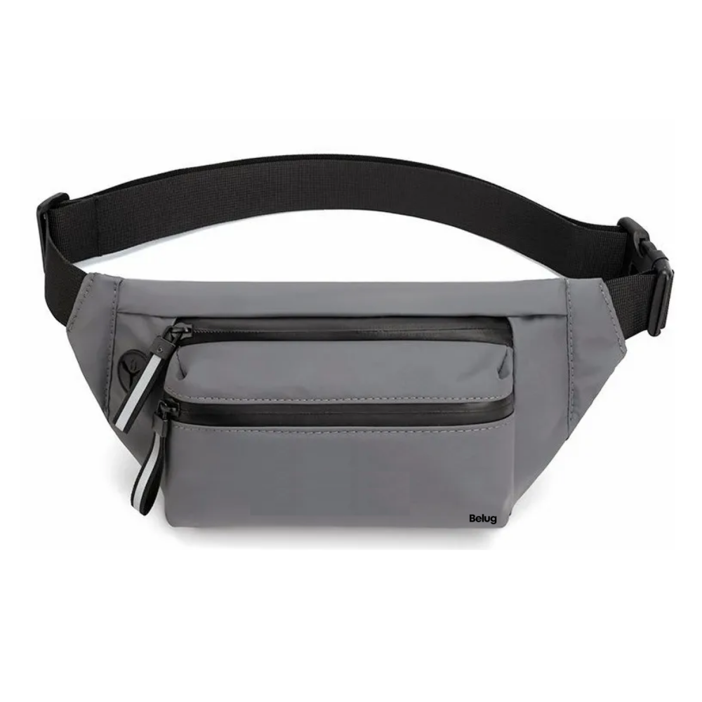 Foto 2 pulgar | Riñonera Belug  Deportiva Ajustable  Bolsa Gris