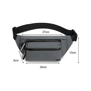 Foto 2 | Riñonera Lab.g Deportiva Ajustable Bolsa Gris