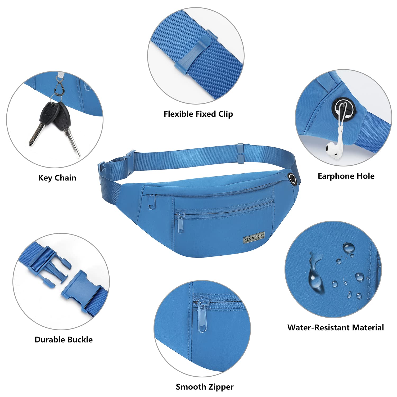 Foto 5 pulgar | Riñonera Fanny Pack Maxtop  Grande  Para Mujer Y Hombre - Venta Internacional.