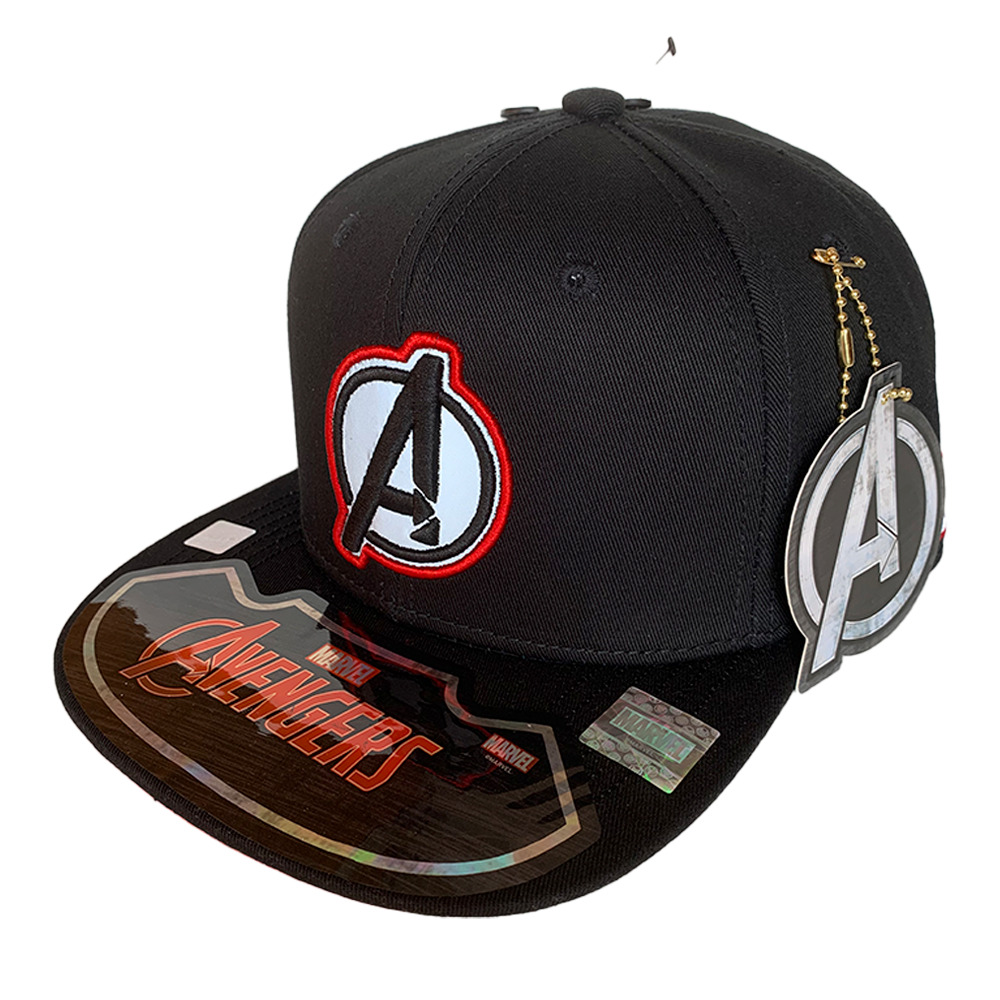 Foto 2 pulgar | Gorra Marvel Avengers color Negro Bordado 3d con Reflejante de 57 cm