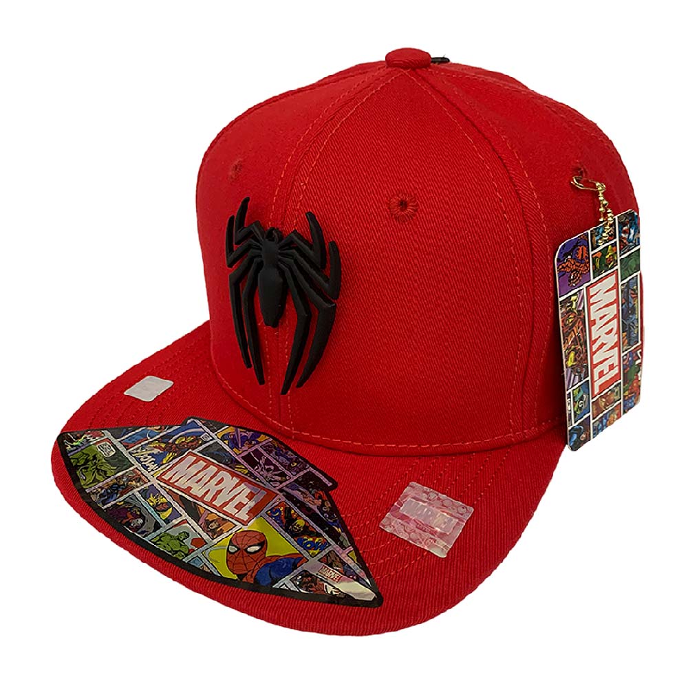 Foto 2 pulgar | Gorra Marvel Spider-man color Rojo Placa Metálica Mate de 57 cm