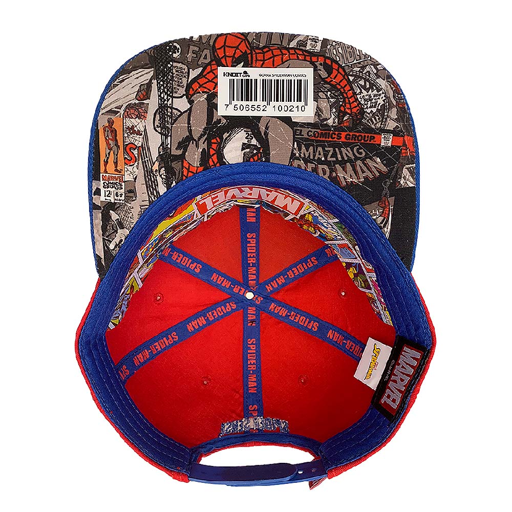 Foto 3 pulgar | Gorra Marvel Spider-man color Rojo Placa Metálica Mate de 57 cm