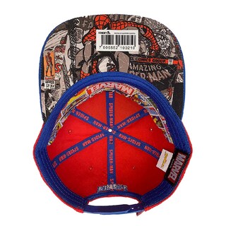 Foto 2 | Gorra Marvel Spider-man color Rojo Placa Metálica Mate de 57 cm