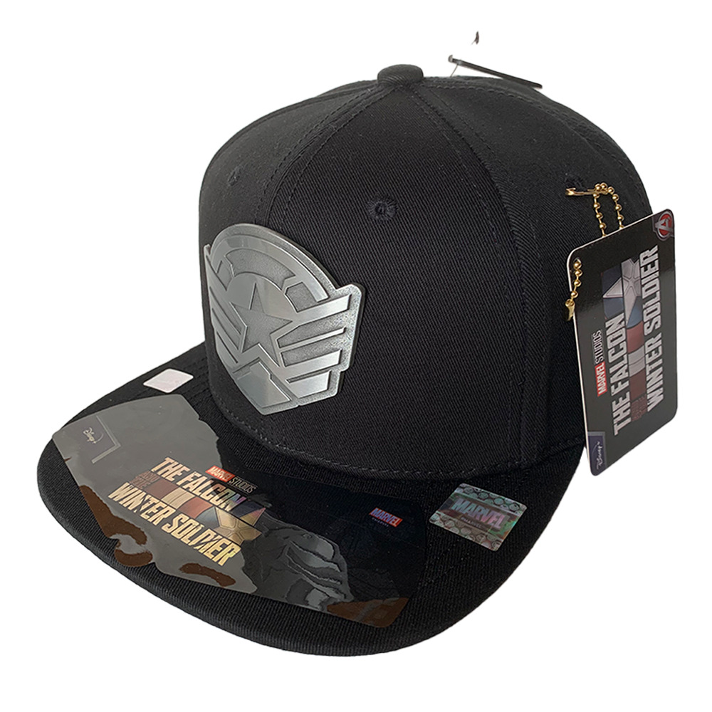 Foto 2 pulgar | Gorra Marvel Falcon And The Winter Soldier color Negro Placa Metálica Mate 57 Cm