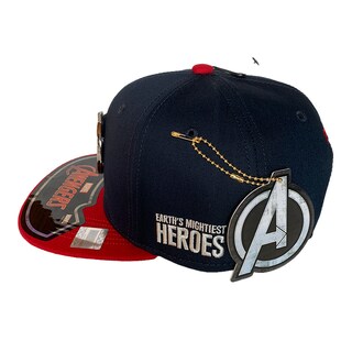 Foto 2 | Gorra Marvel Avengers color Azul Marino Placa de Metal con Piel 57 cm