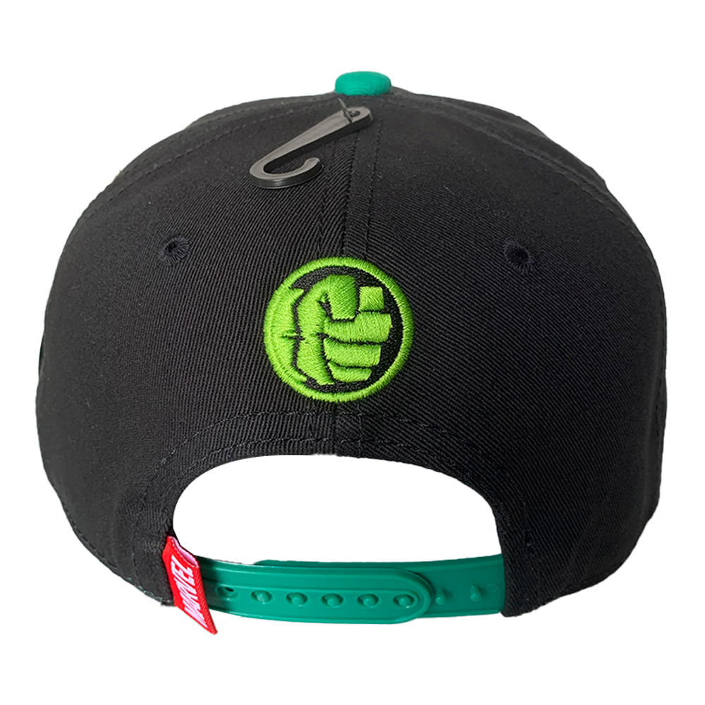 Foto 3 pulgar | Gorra Marvel Hulk Placa Metálica Mate Verde 57 Cm