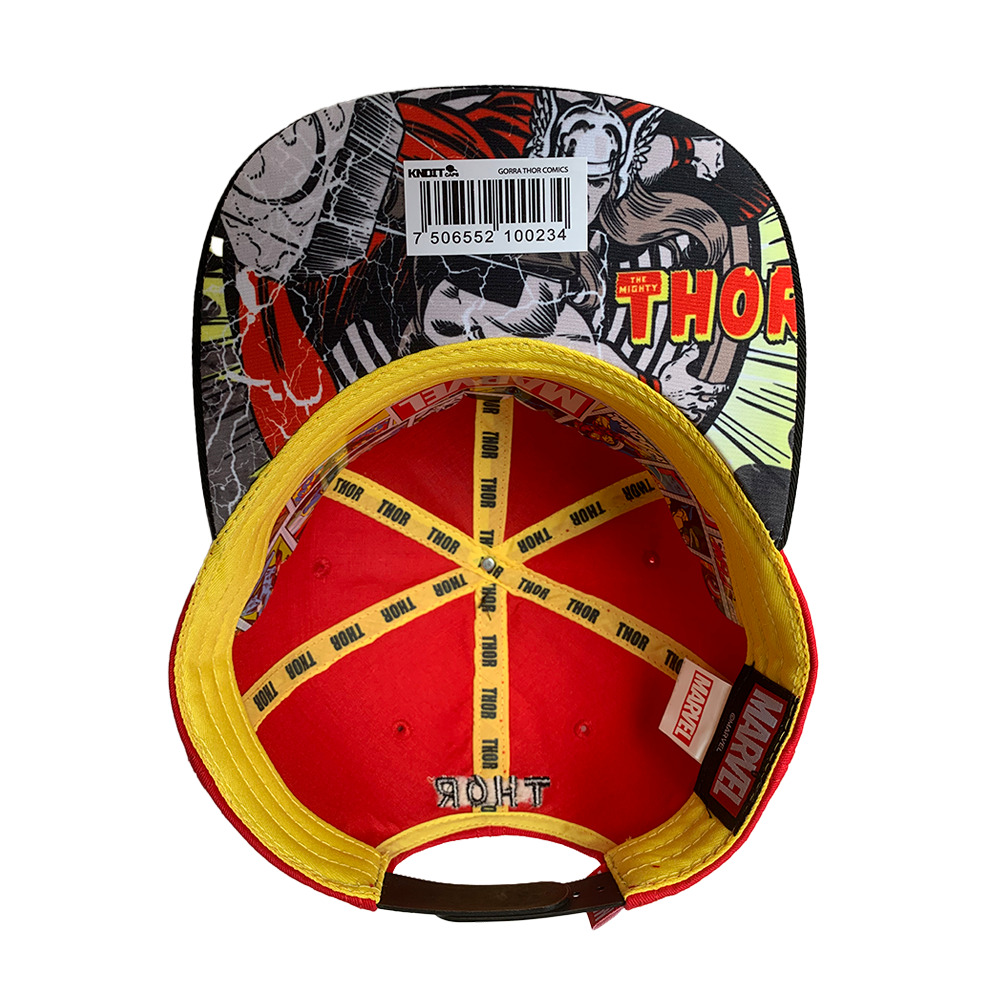 Foto 3 pulgar | Gorra Marvel Thor Placa Latón Viejo color Negro 57 Cm