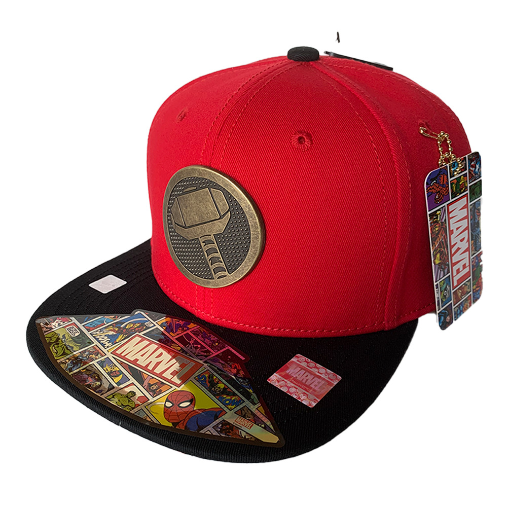 Foto 2 pulgar | Gorra Marvel Thor Placa Laton Viejo Rojo 57 Cm