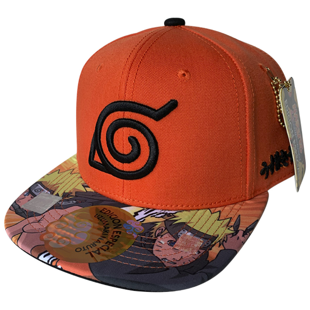 Foto 2 pulgar | Gorra VIZ Media color Anaranjado Naruto Shippuden Edición Especial Naruto Uzumaki Bordado 3d 57 Cm