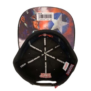 Foto 3 | Gorra Marvel Capitán América Placa Laton Viejo color Negro 57 cm