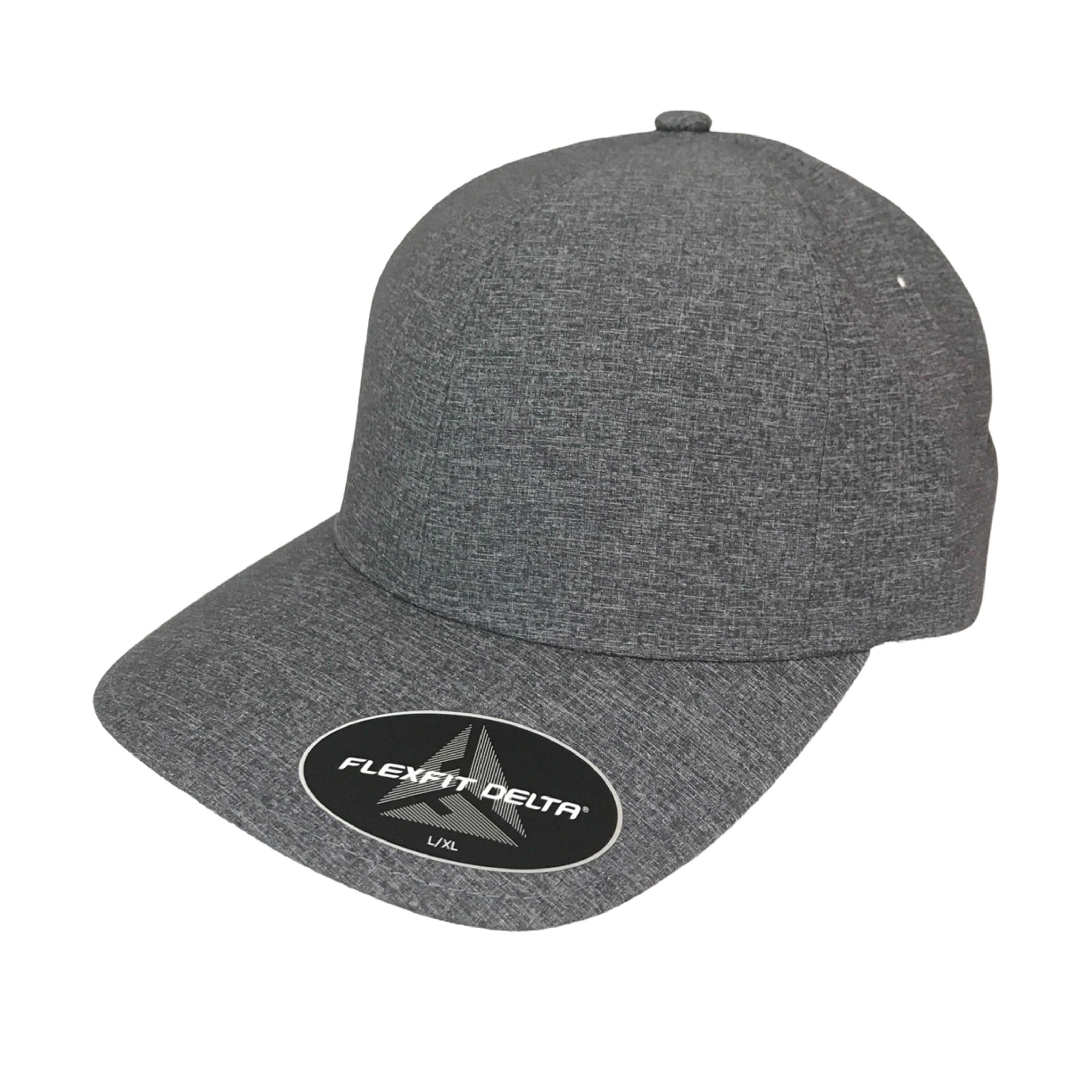 Foto 3 pulgar | Gorra Flexfit Cerrada Delta color Gris Rayado