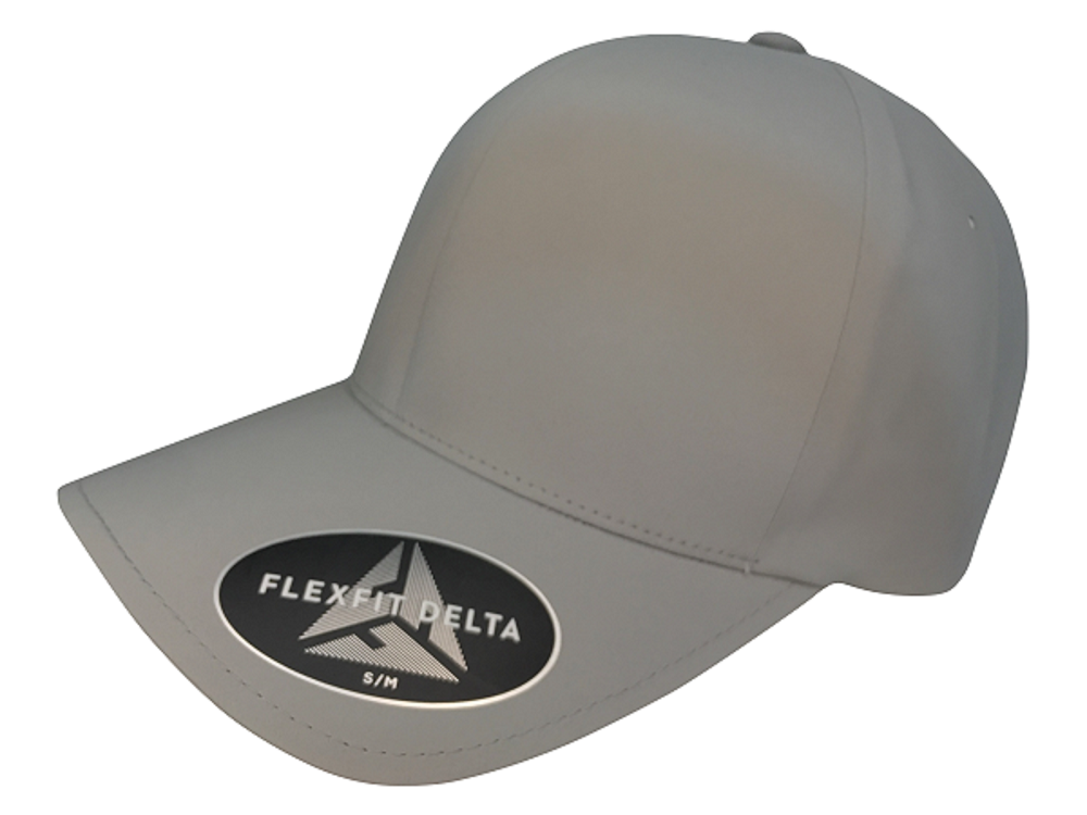 Foto 4 pulgar | Gorra Flexfit Cerrada Delta color Gris Claro